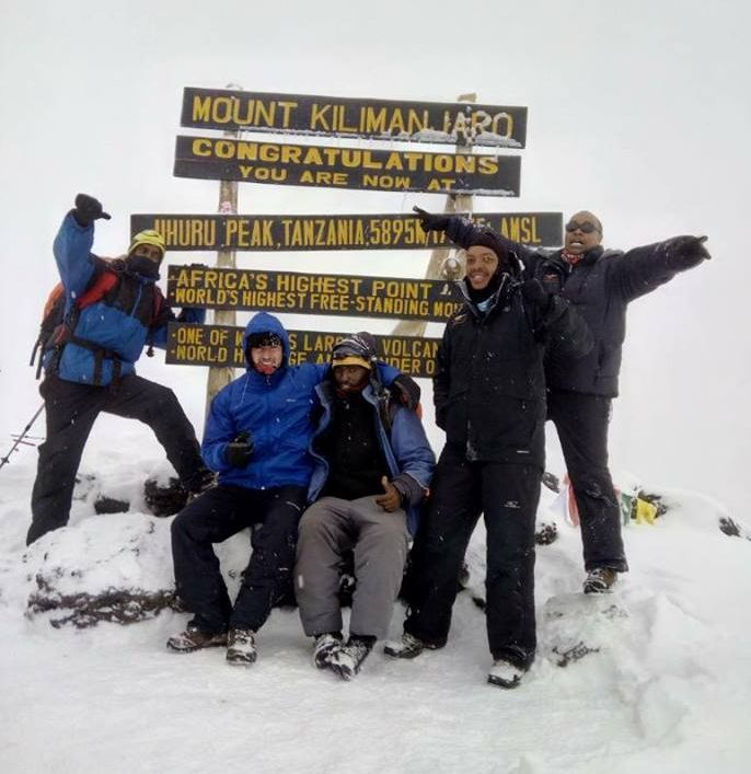 Uhuru Peak with Iwan and Raymond