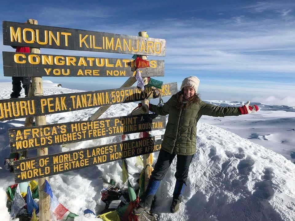 Nikki made Uhuru Peak