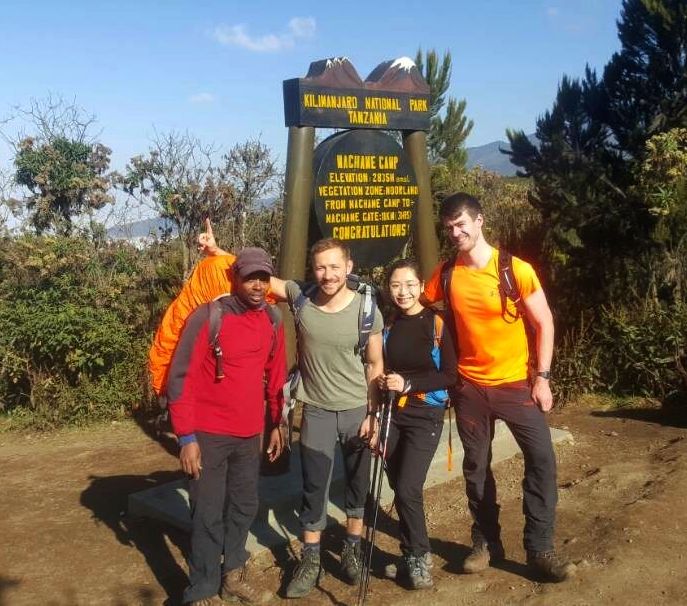 Ihar climb, start of machame route