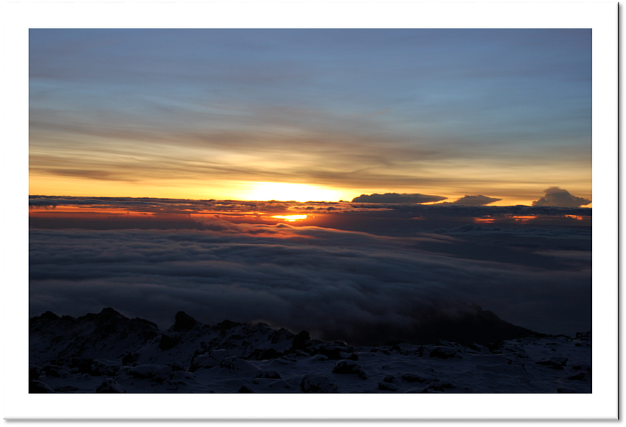 Uhuru Peak sunrise