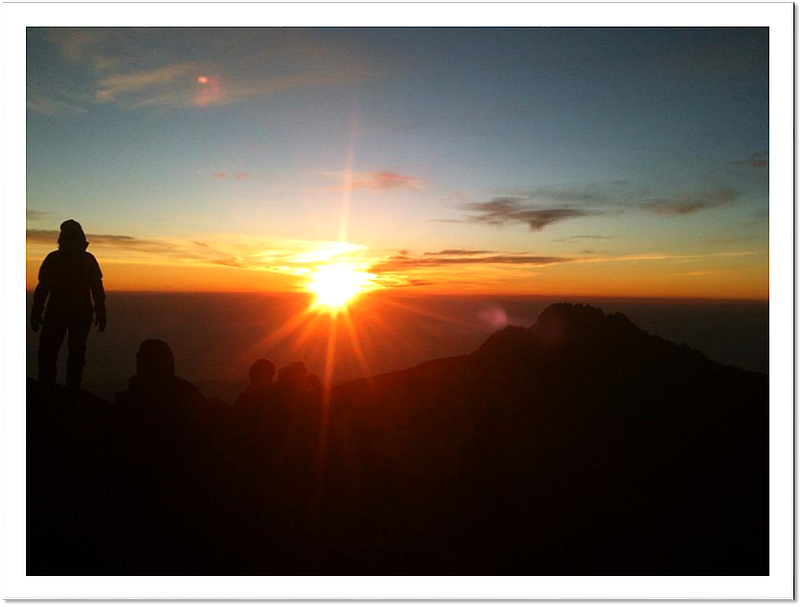 Kibo Summit sunrise