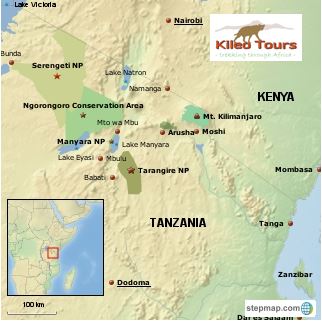Map_Tanzania_Northern circuit