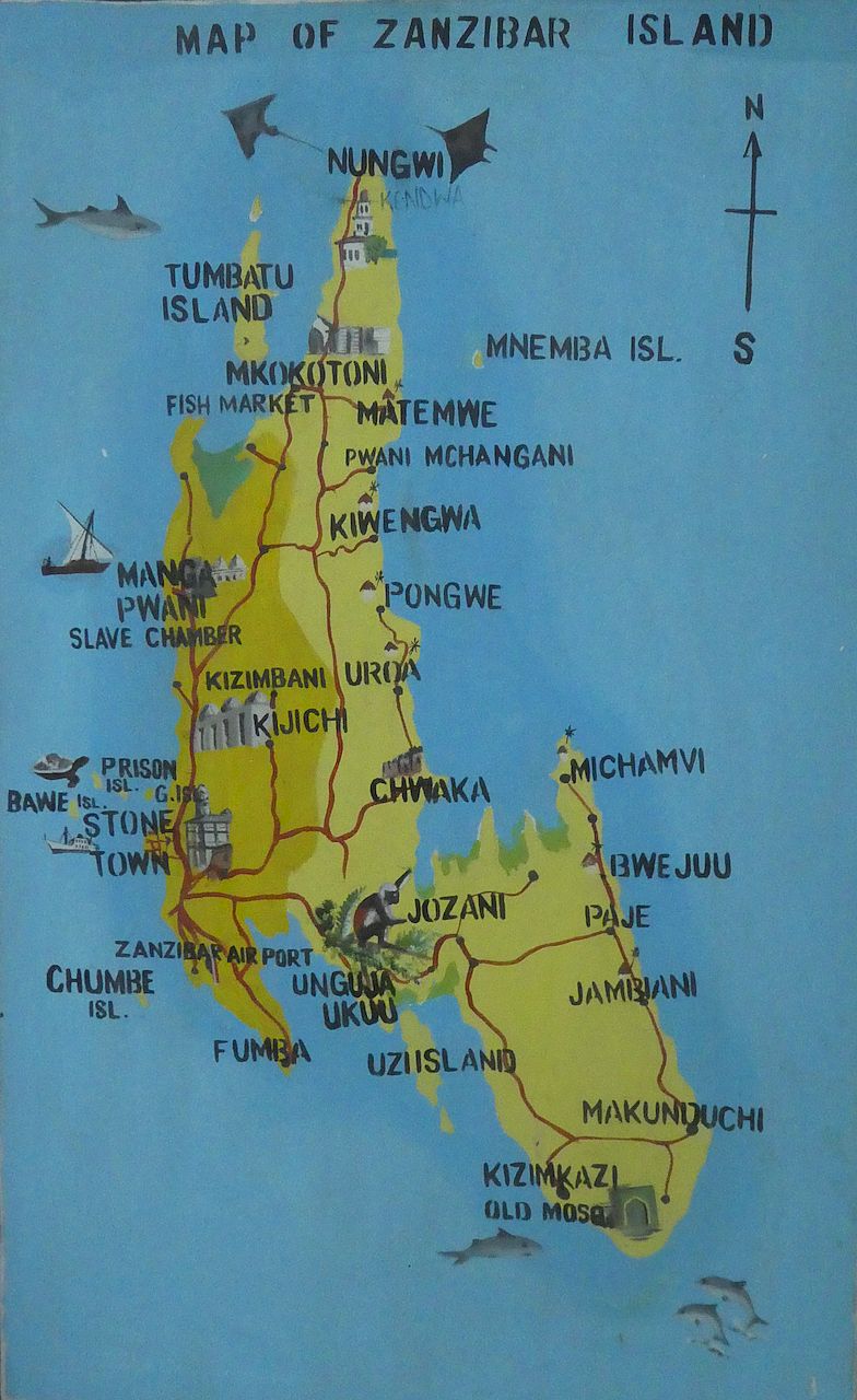 Zanzibar Archipelago Map